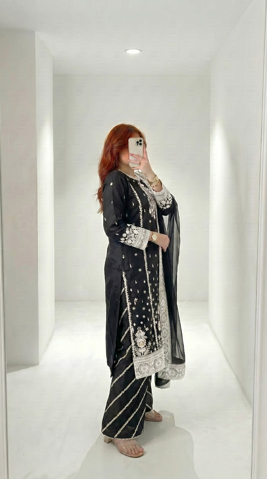 Dilbar Embroidered - 3pc