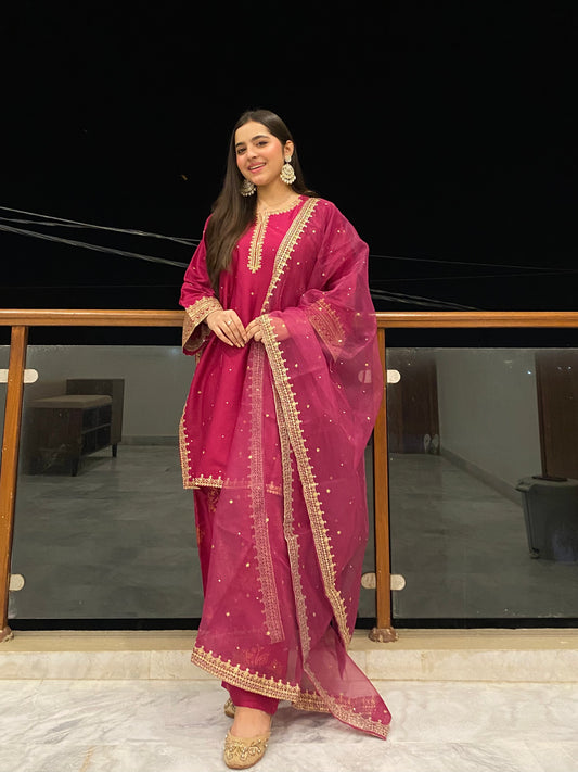 Sofia Embroidered (stitched) - 3pcs