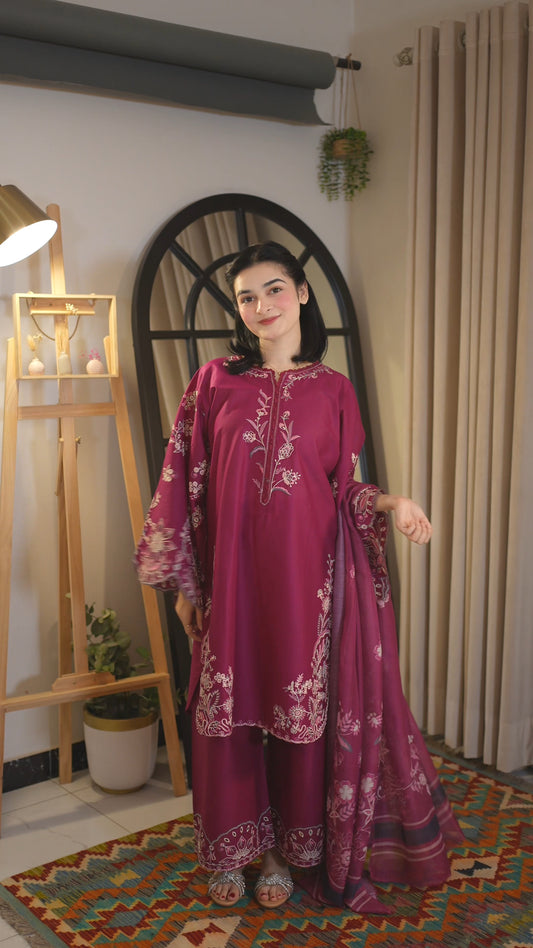Zohra Embroidered -3pc