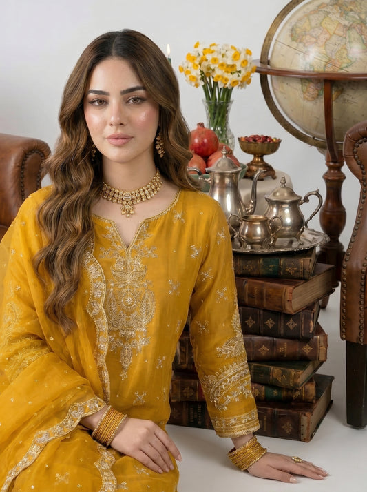 Almas Embroiderd 3pc - Lawn