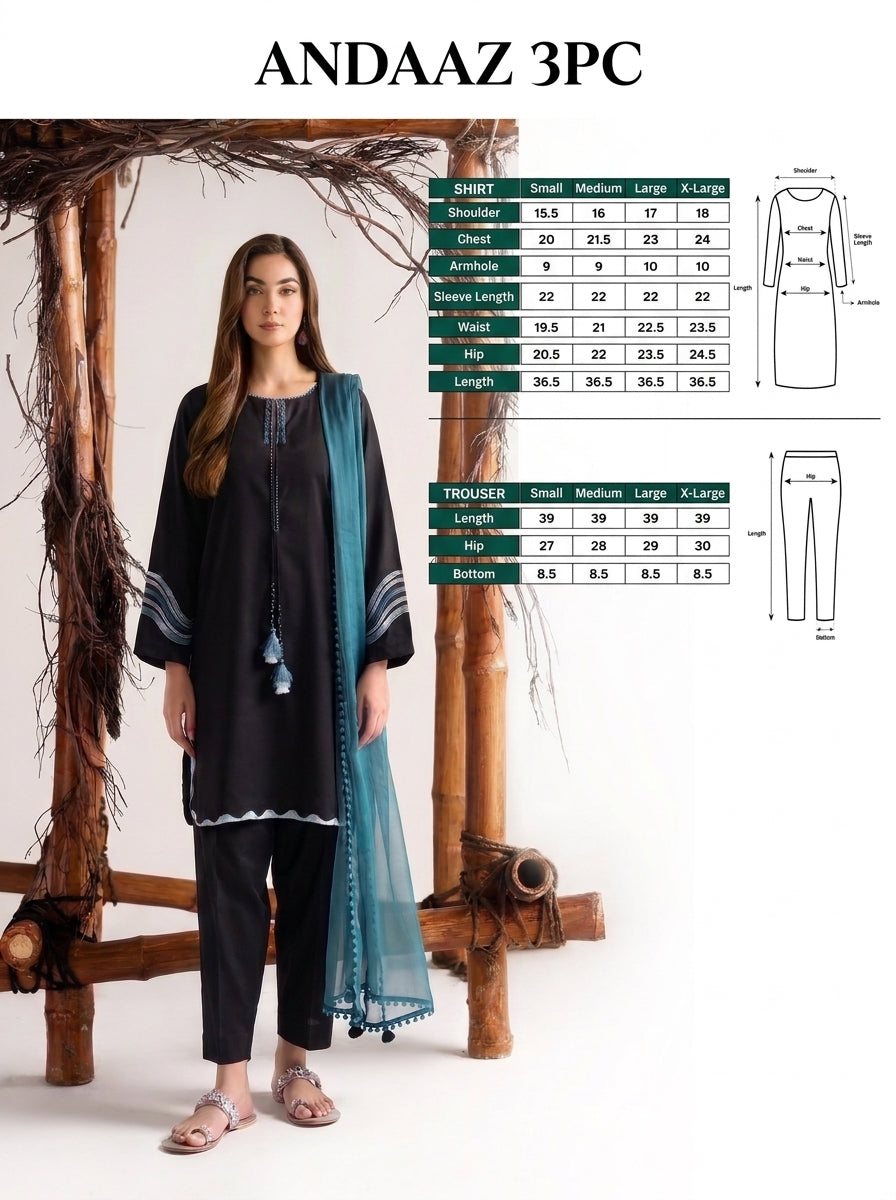 Andaaz - 3pc