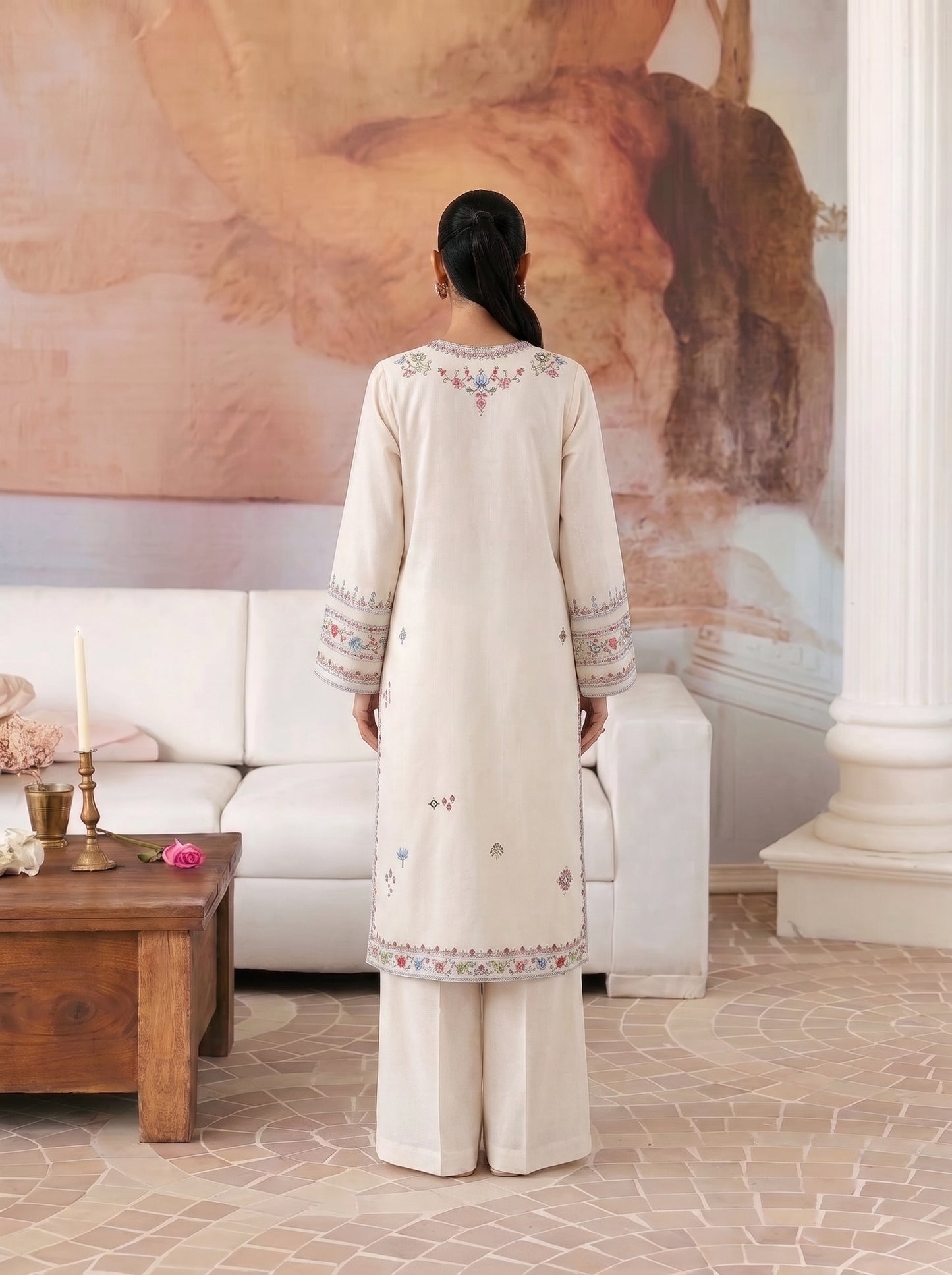 Firdous Embroidered -2pc