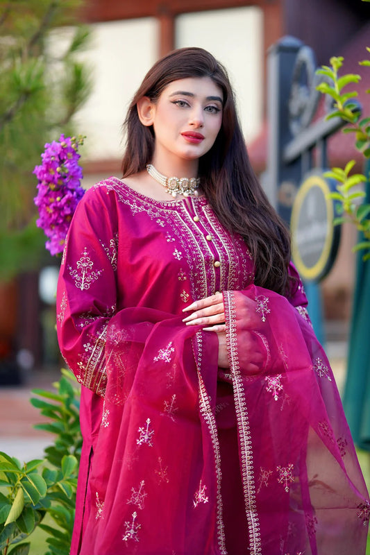 Mayal Embroidered 3pc