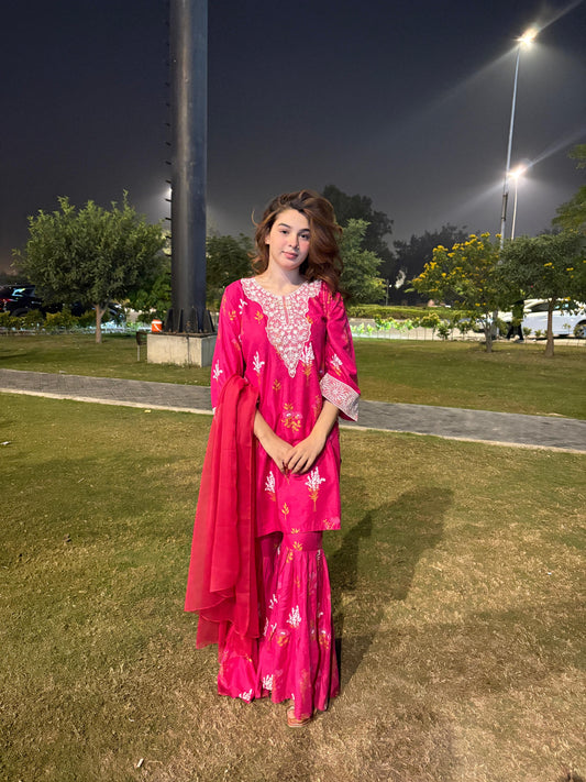 Powder Pink Embroidery