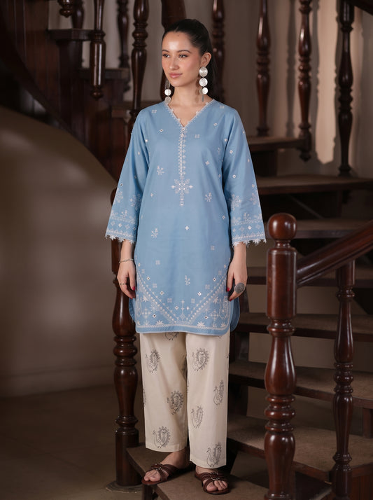 Aasman Embroidered -2pc