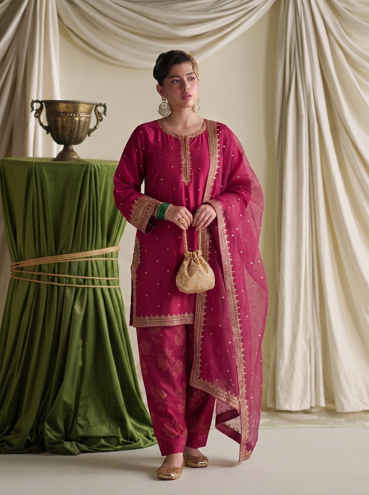 Sofia Embroidered (stitched) - 3pcs