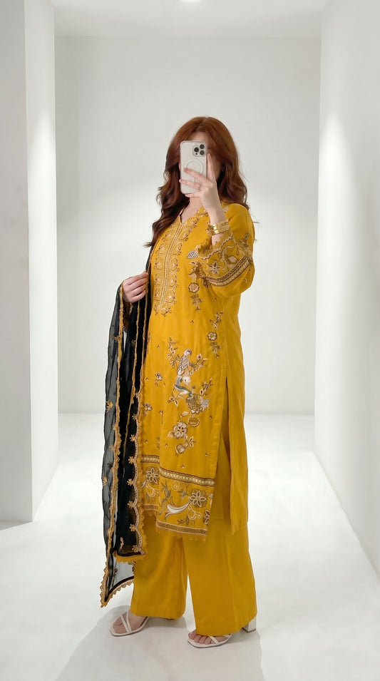Gul naaz Embroidered - 3pc