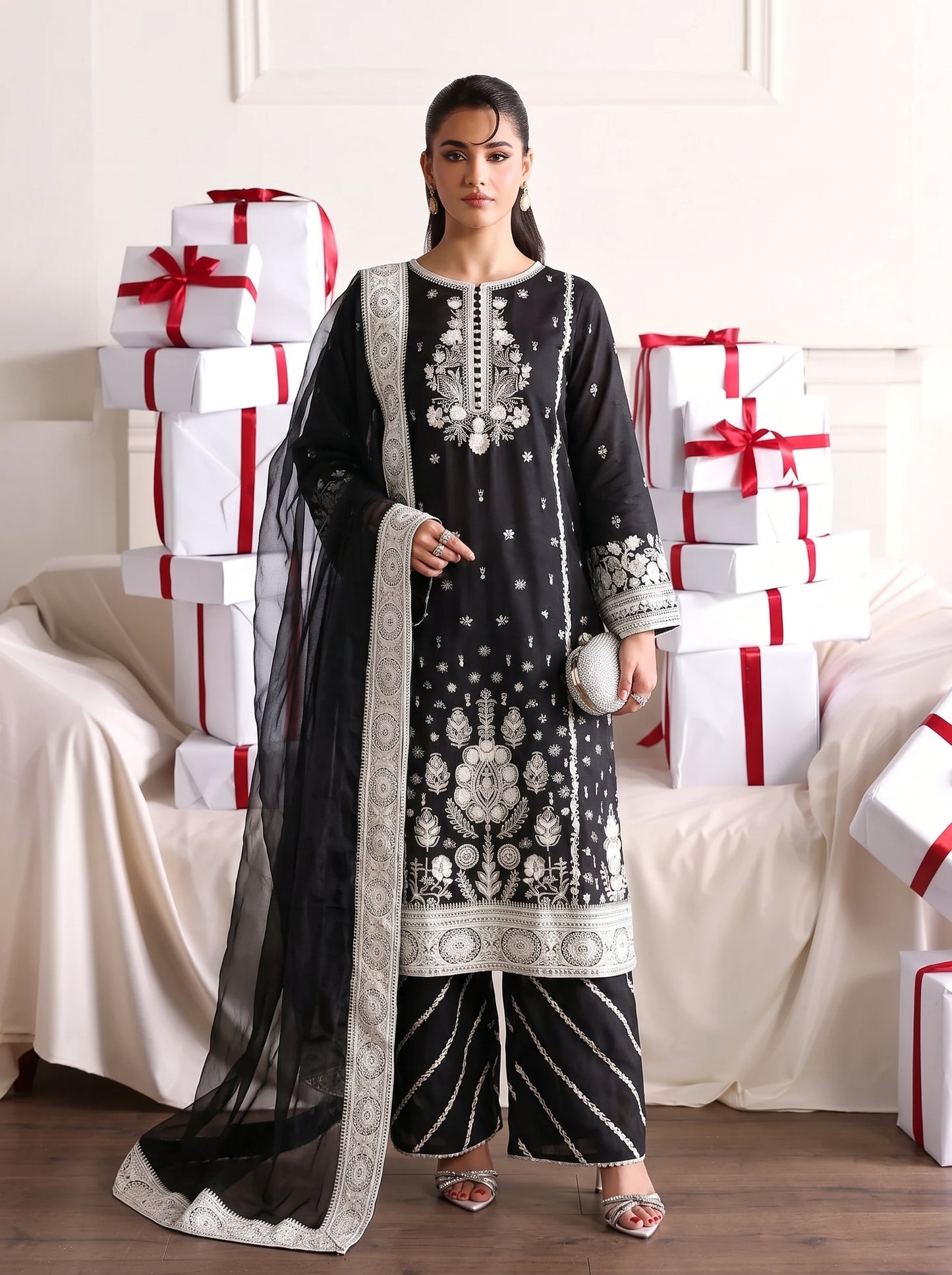 Dilbar Embroidered - 3pc