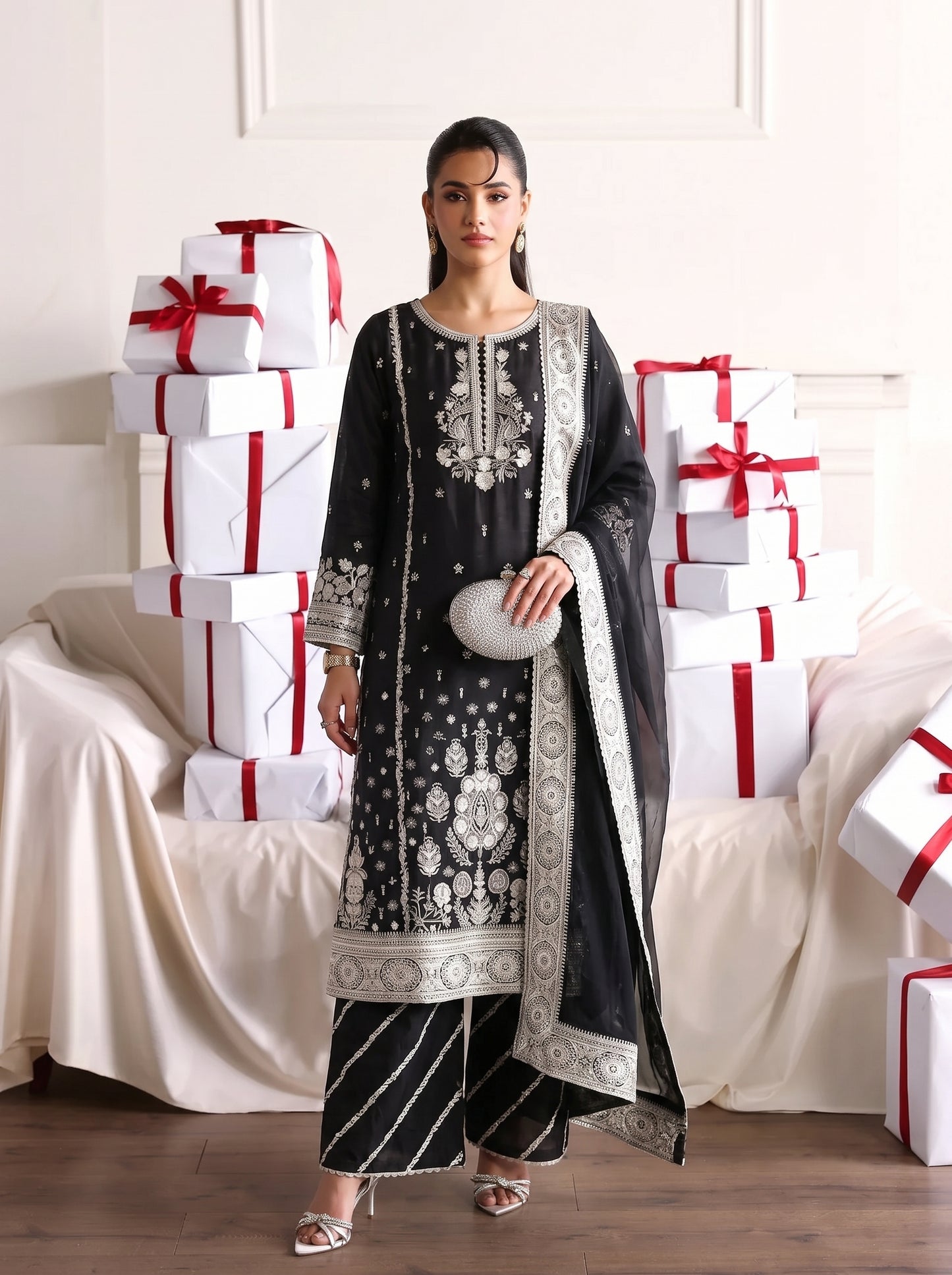 Dilbar Embroidered - 3pc
