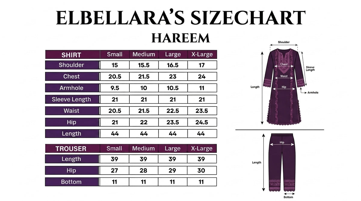 Hareem - 3pc