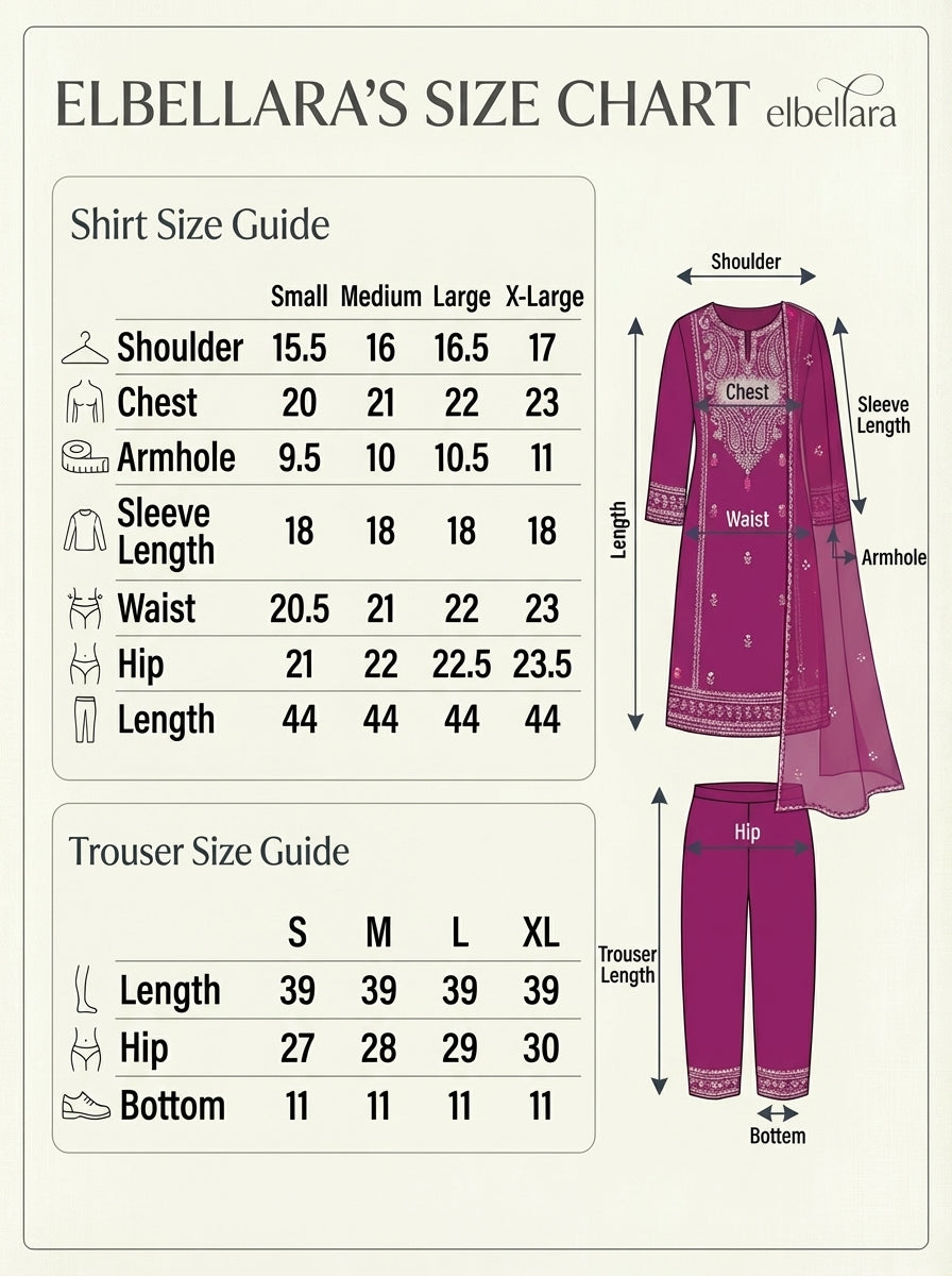 Laaj Embroidered - 3pc
