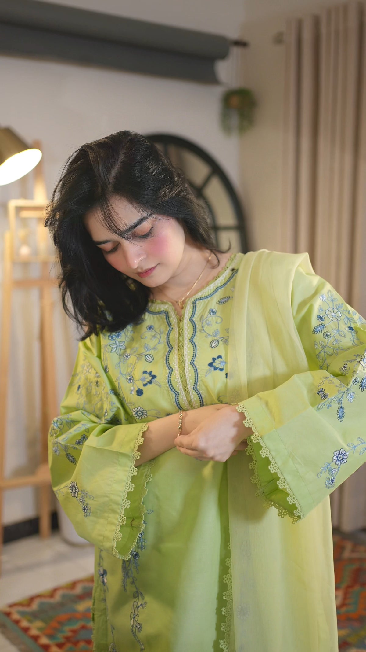 Neemal Embroidered-3pc