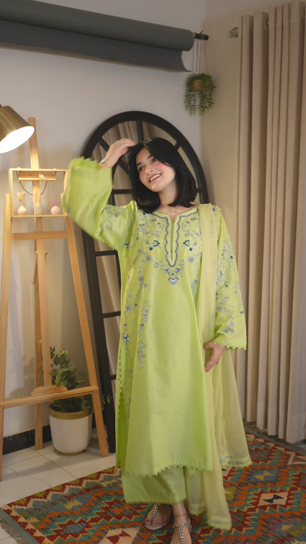 Neemal Embroidered-3pc