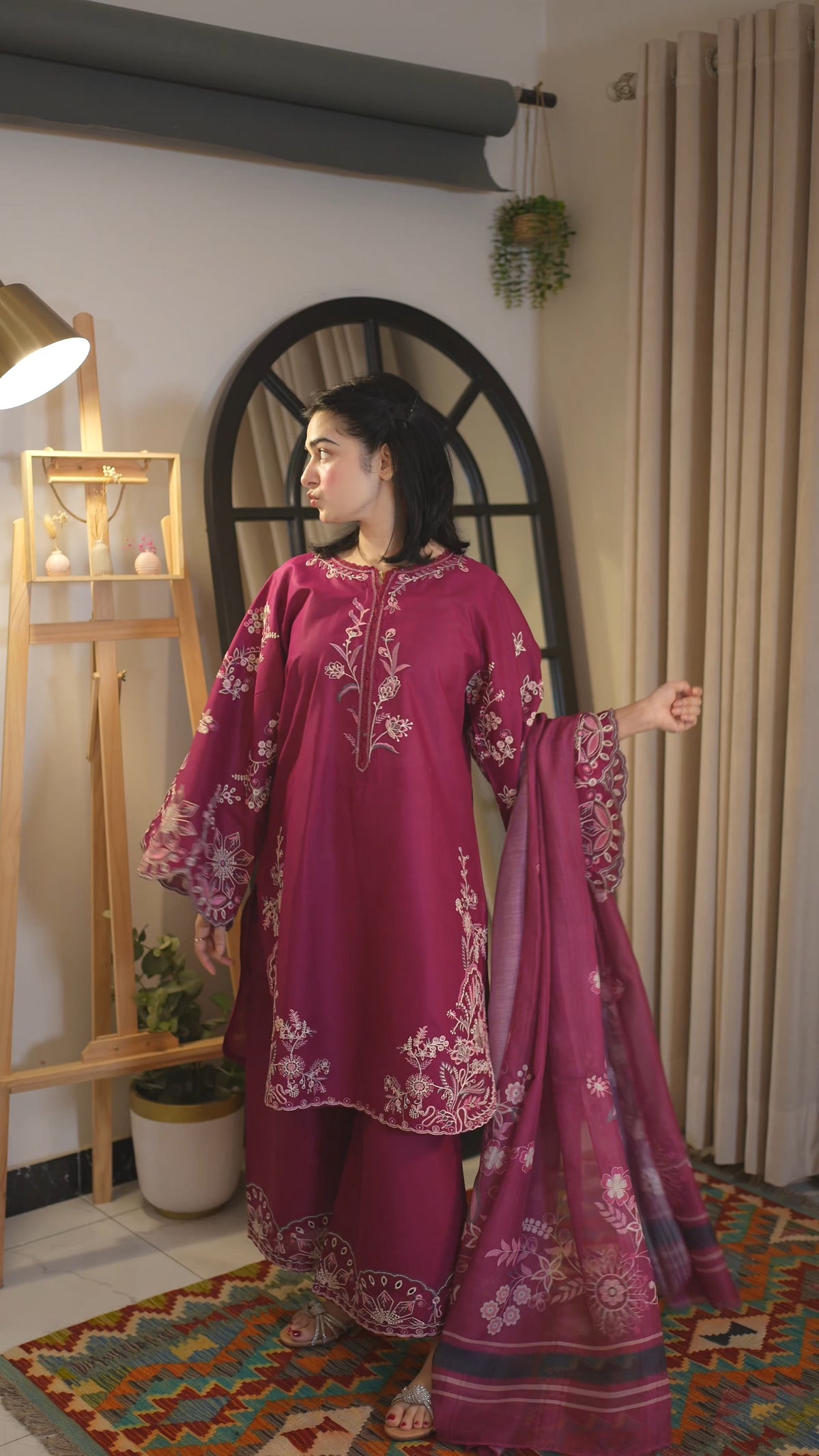 Zohra Embroidered -3pc