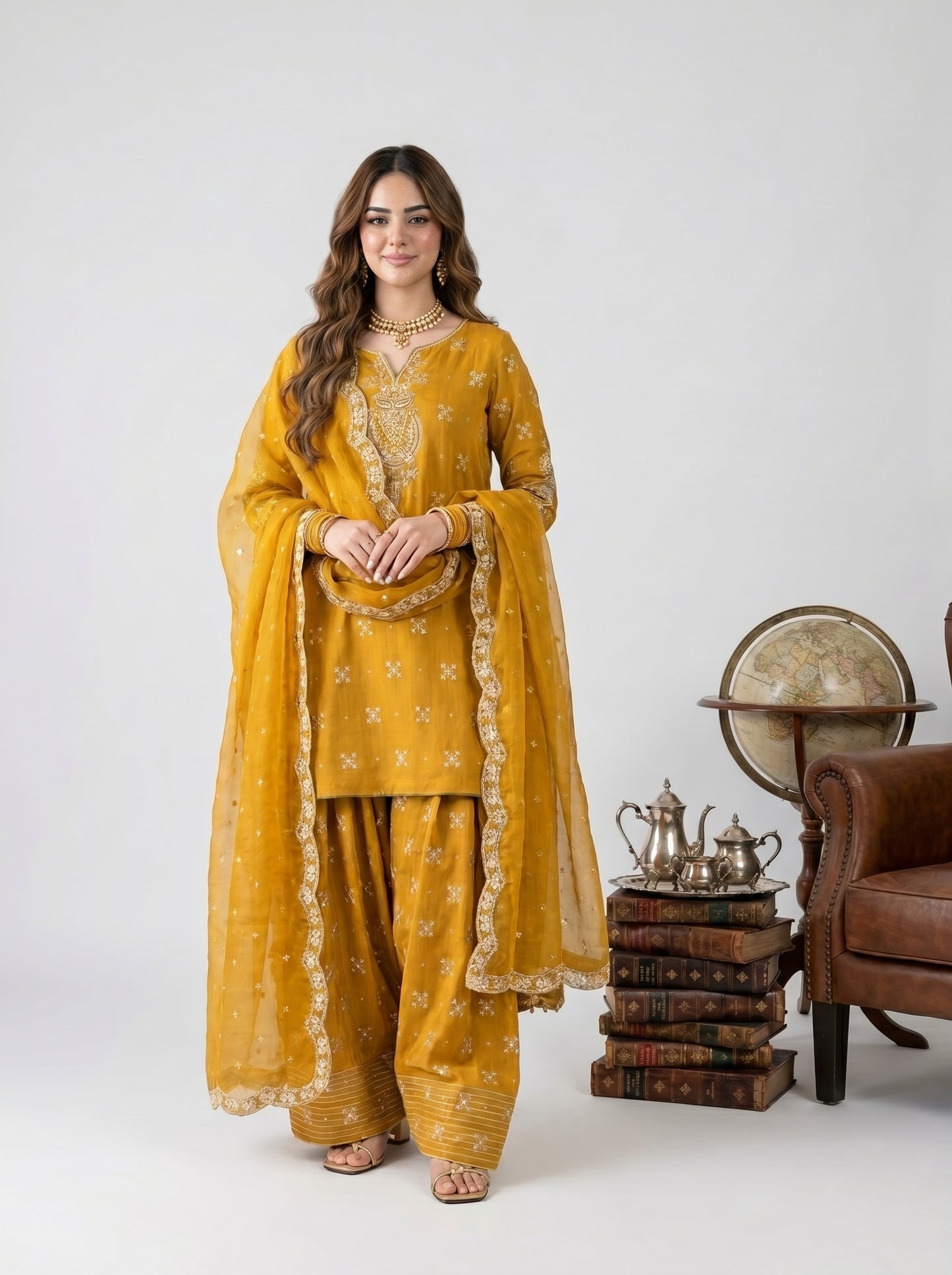 Almas Embroiderd 3pc - Lawn