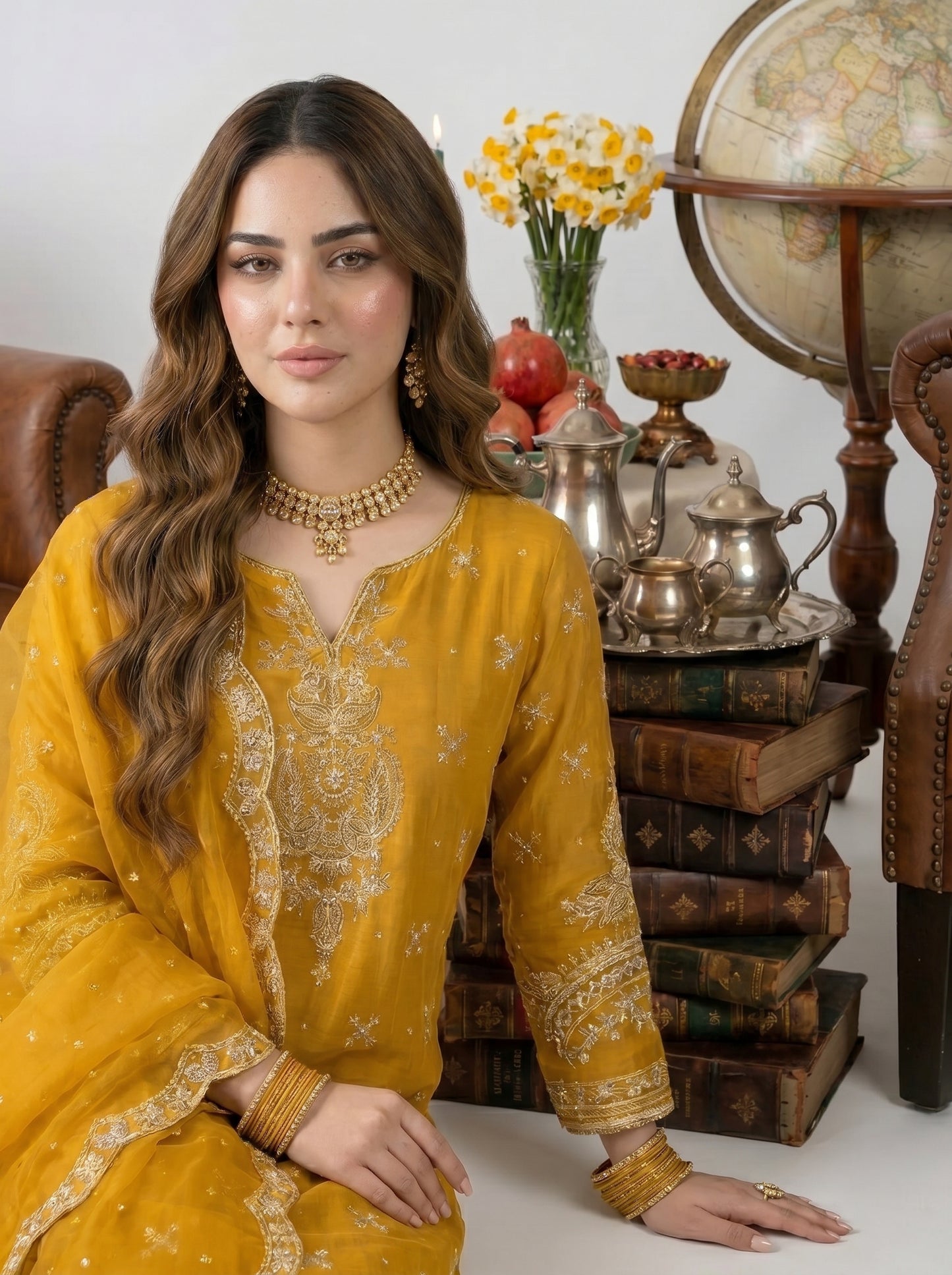 Almas Embroiderd 3pc - Lawn