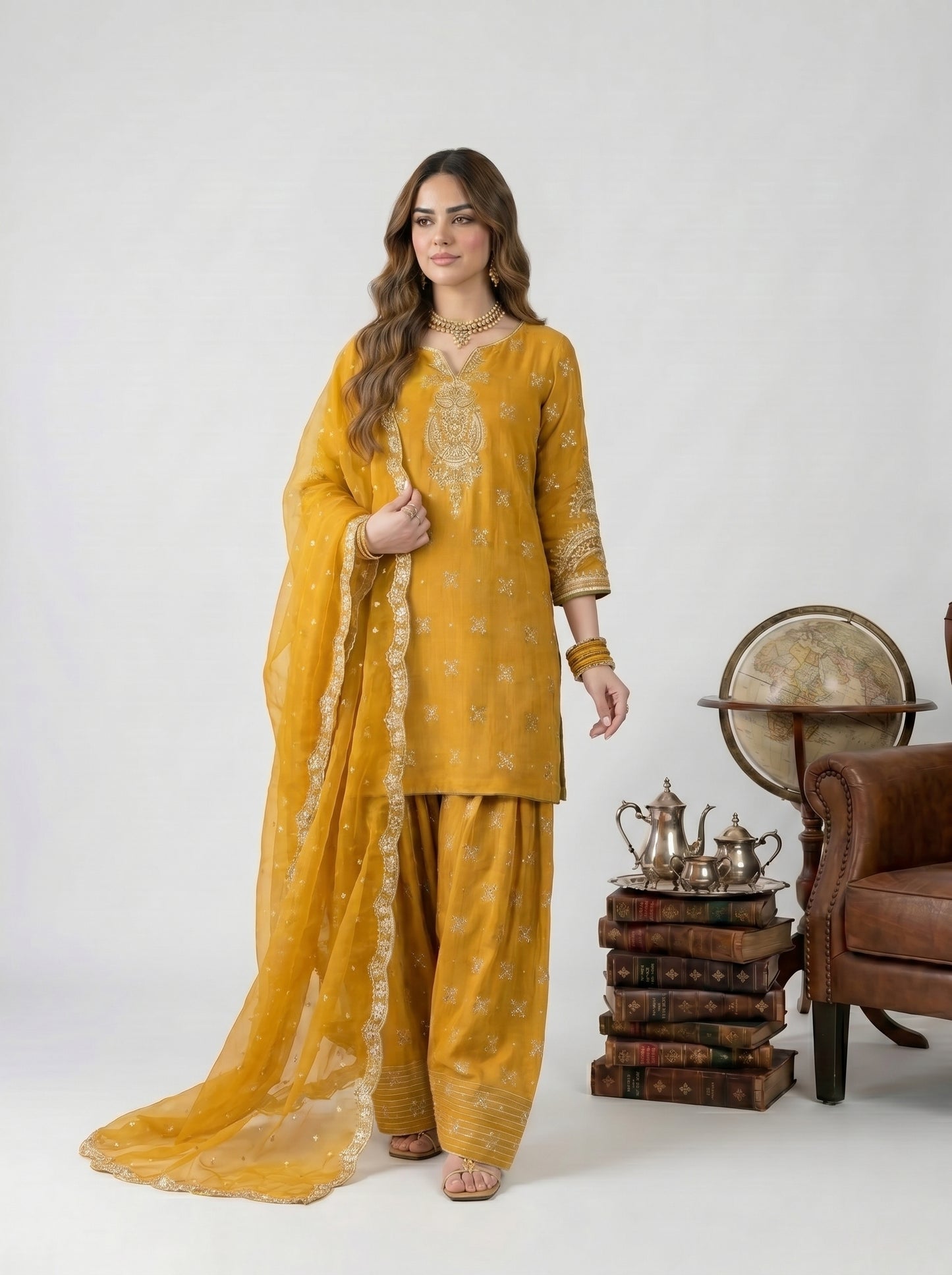 Almas Embroiderd 3pc - Lawn