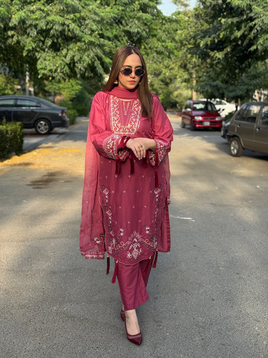 Azeen Embroidered - 3 pcs