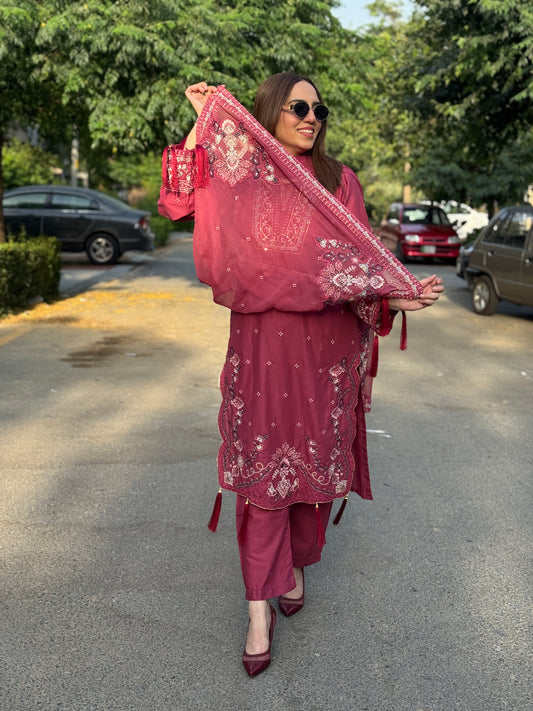 Azeen Embroidered - 3 pcs