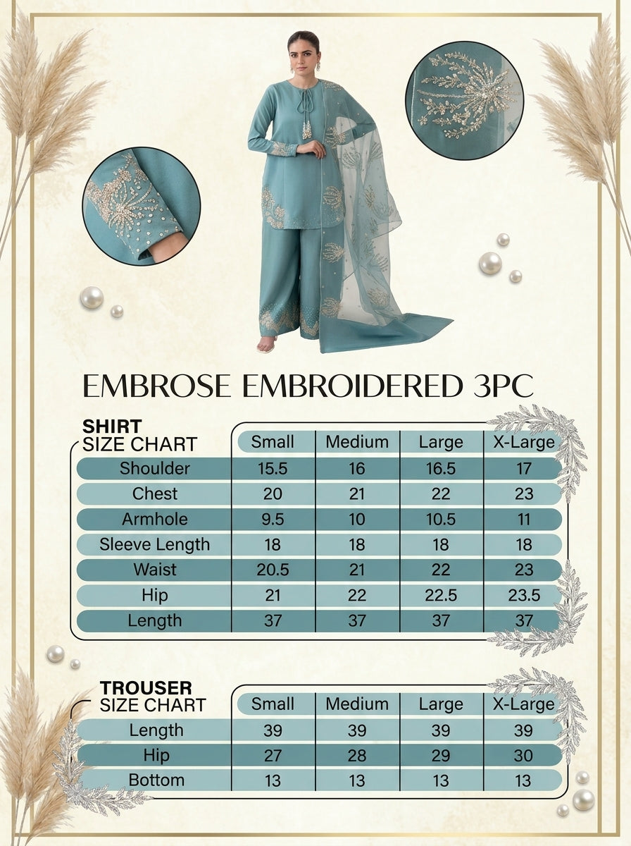 Embrose Embroidered 3pc