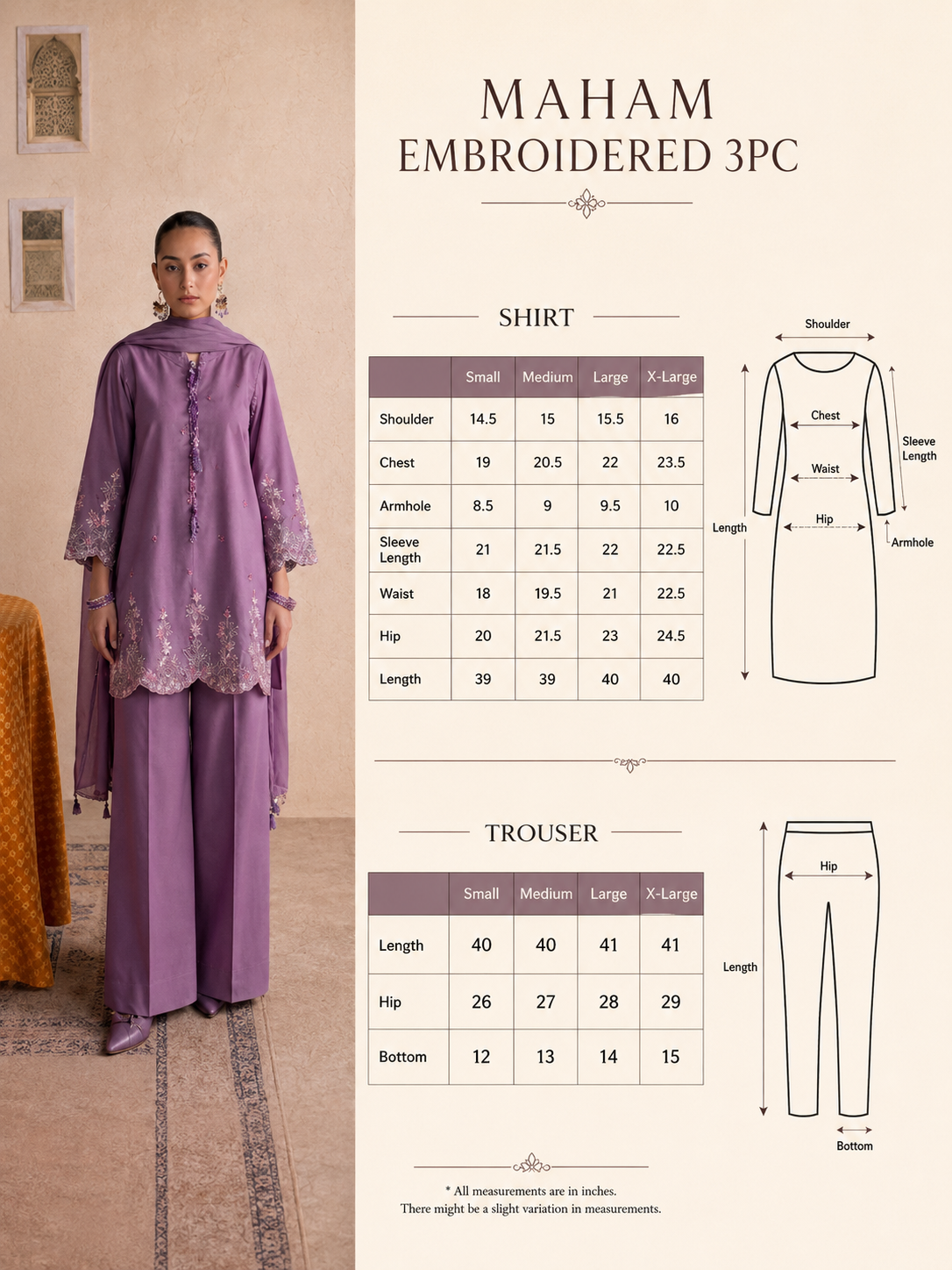 Maham - 3pc