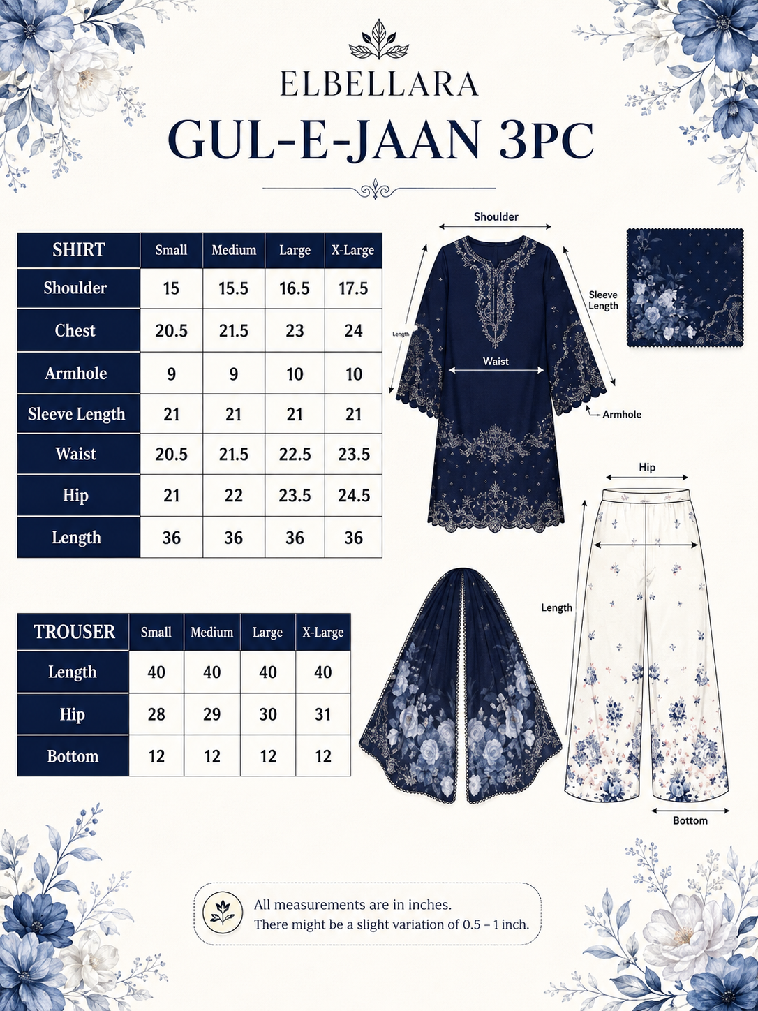 Gul-E-Jaan Embroidered 3pc