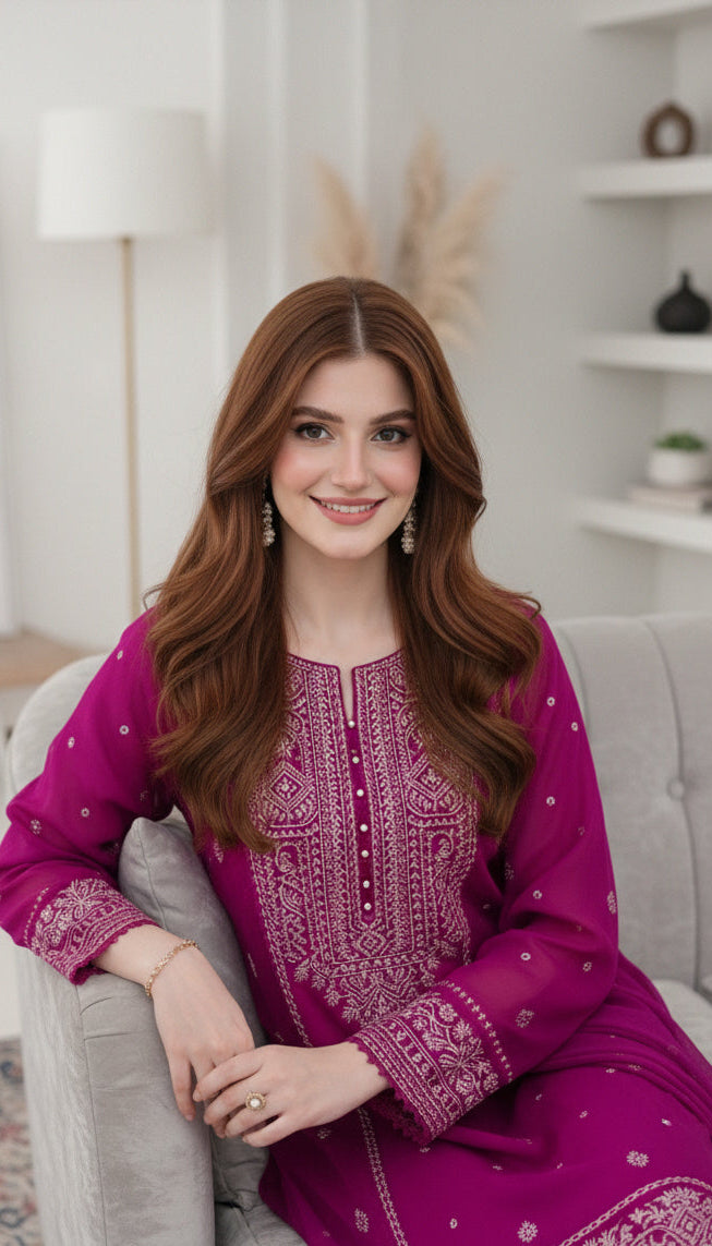 Laaj Embroidered - 3pc