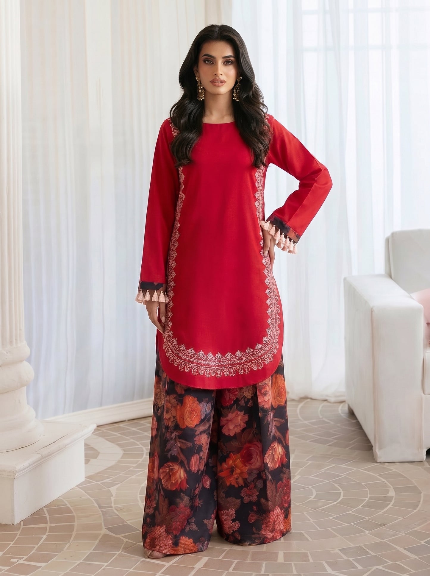 Laleh Embroidered -3pc