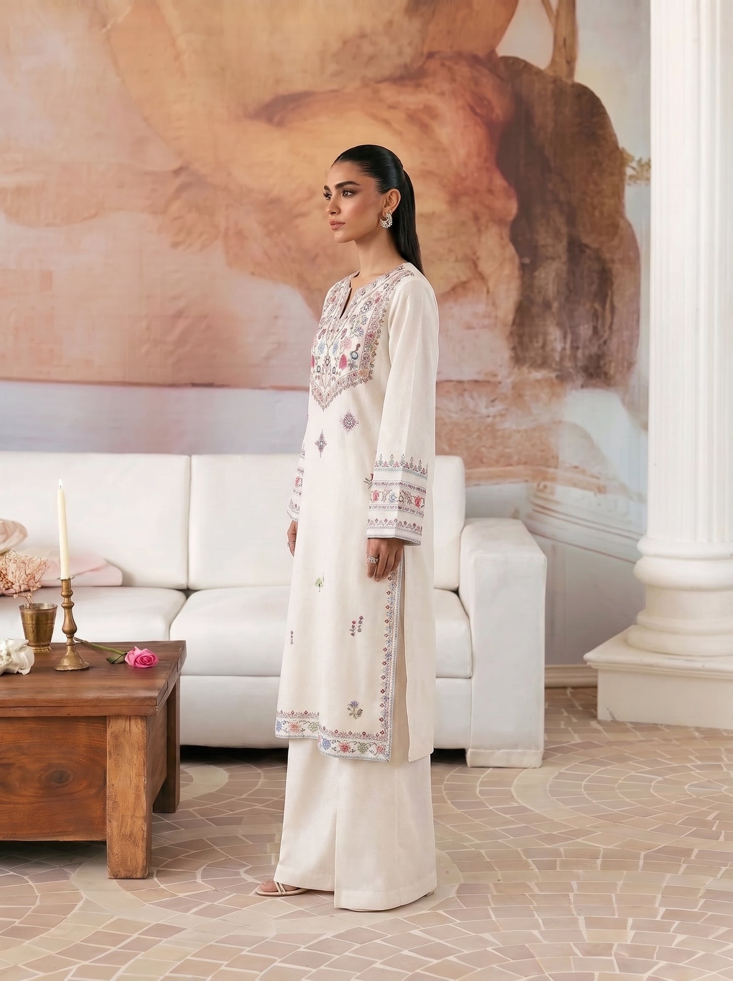 Firdous Embroidered -2pc