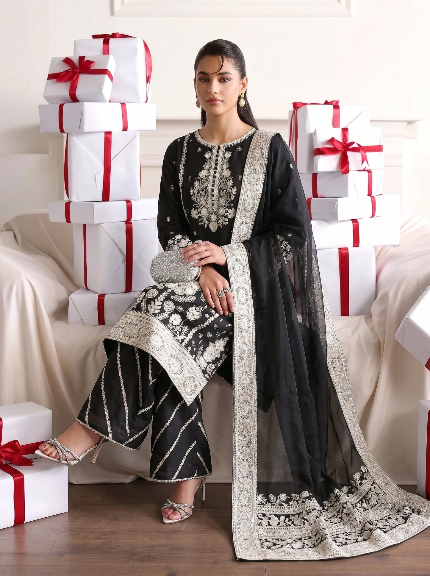 Dilbar Embroidered - 3pc