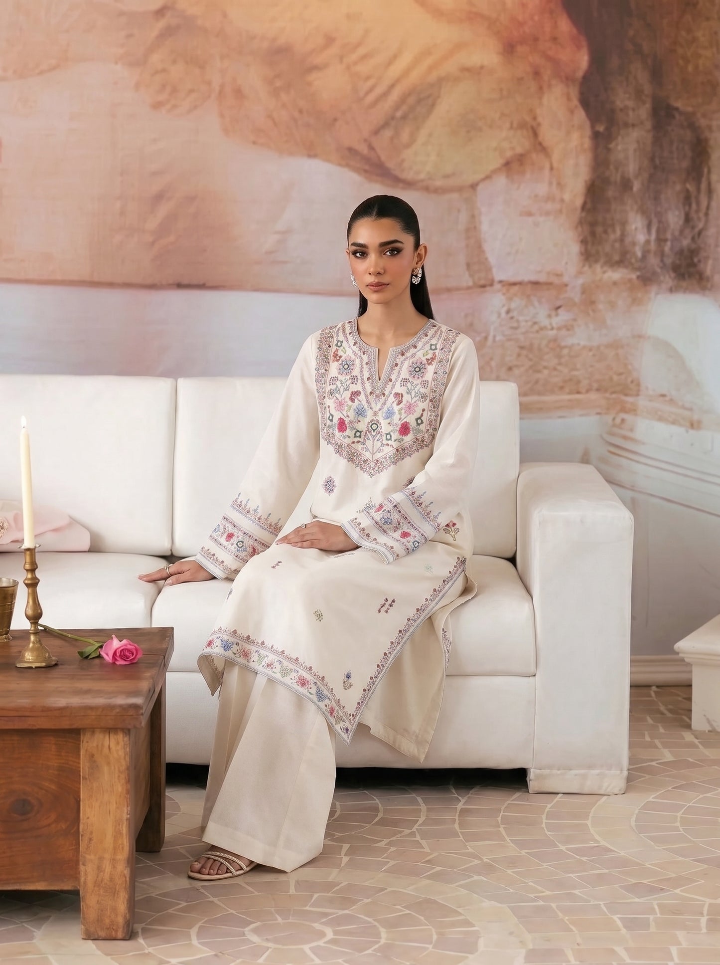 Firdous Embroidered -2pc