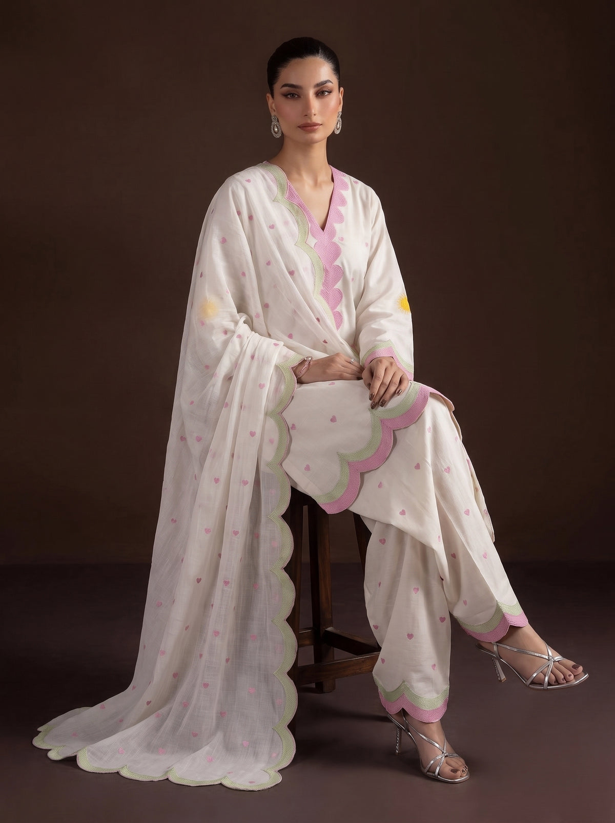 Sahiba White - 3pc