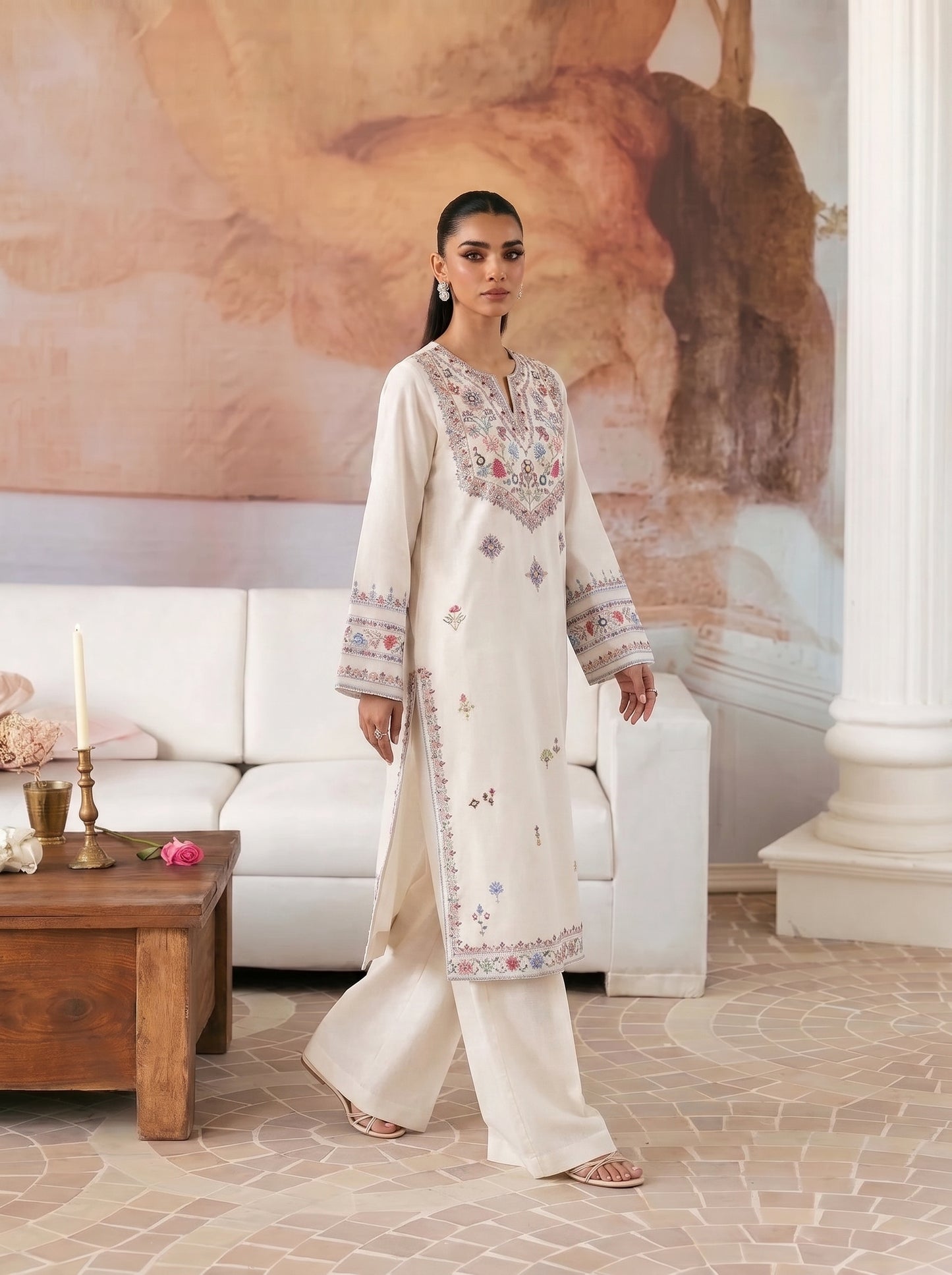Firdous Embroidered -2pc