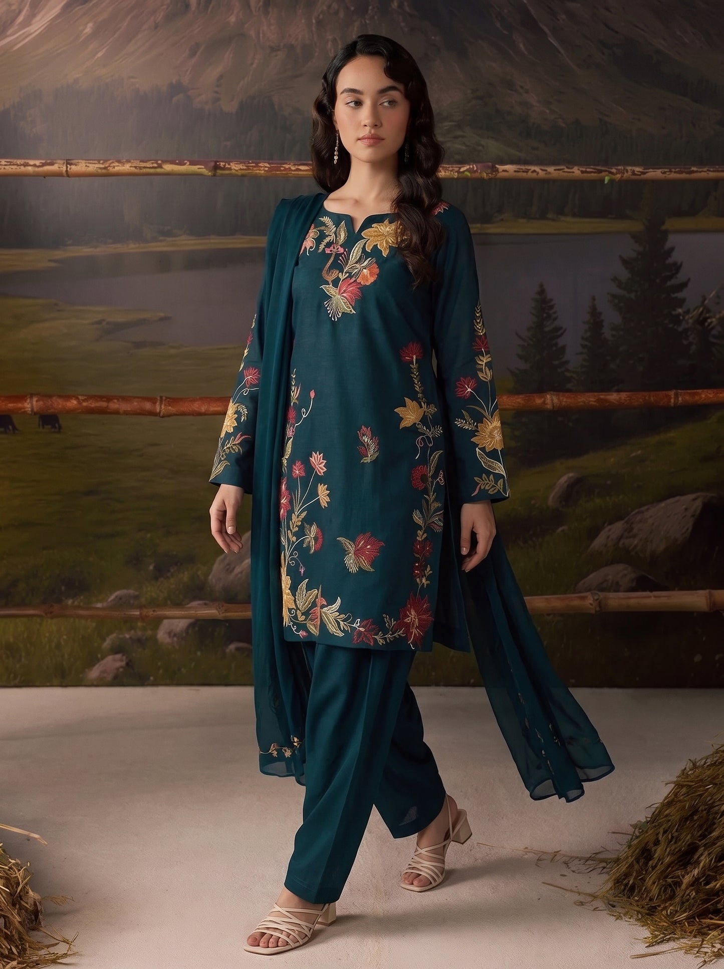 Fizzah Embroidered -3pc
