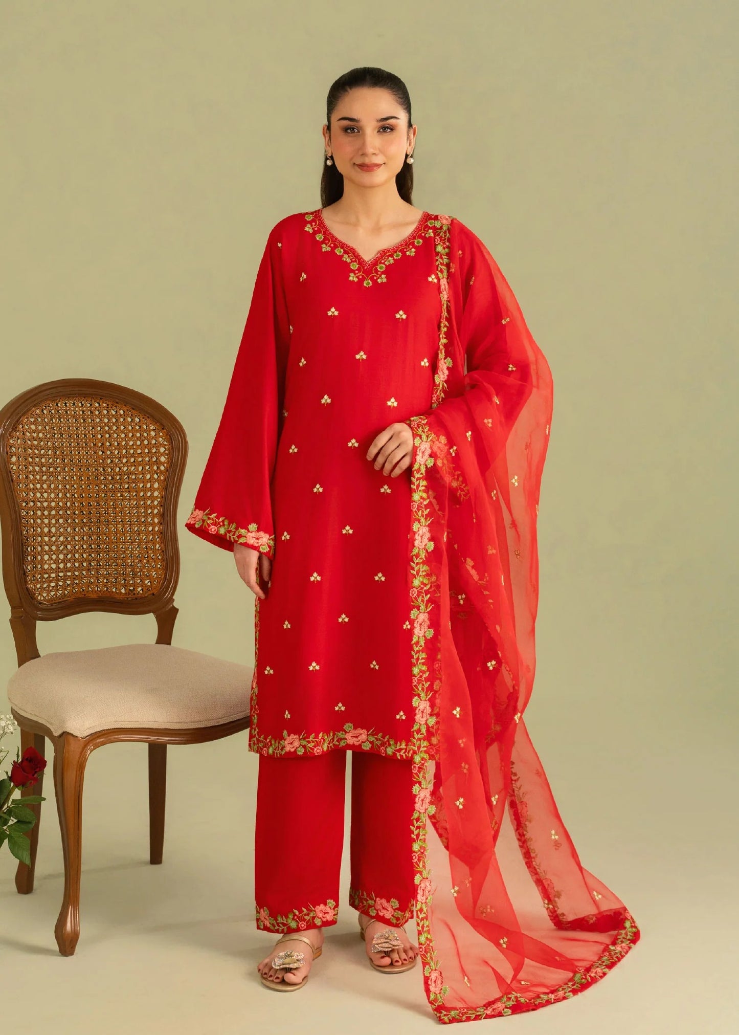 Nehal Embroidered 3pc