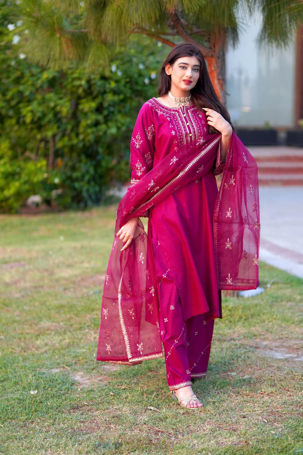 Mayal Embroidered 3pc