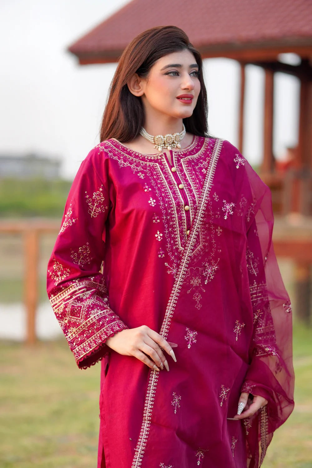 Mayal Embroidered 3pc