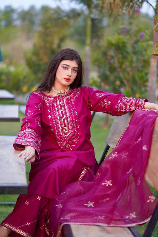 Mayal Embroidered 3pc