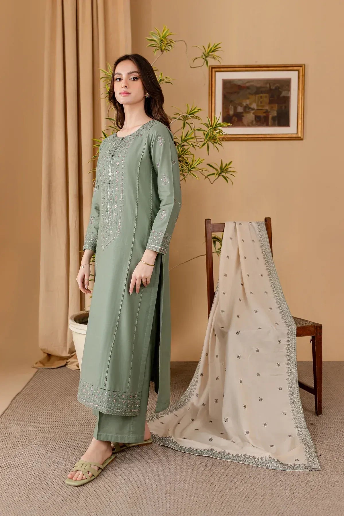 Zarnab Embroidered 3pc