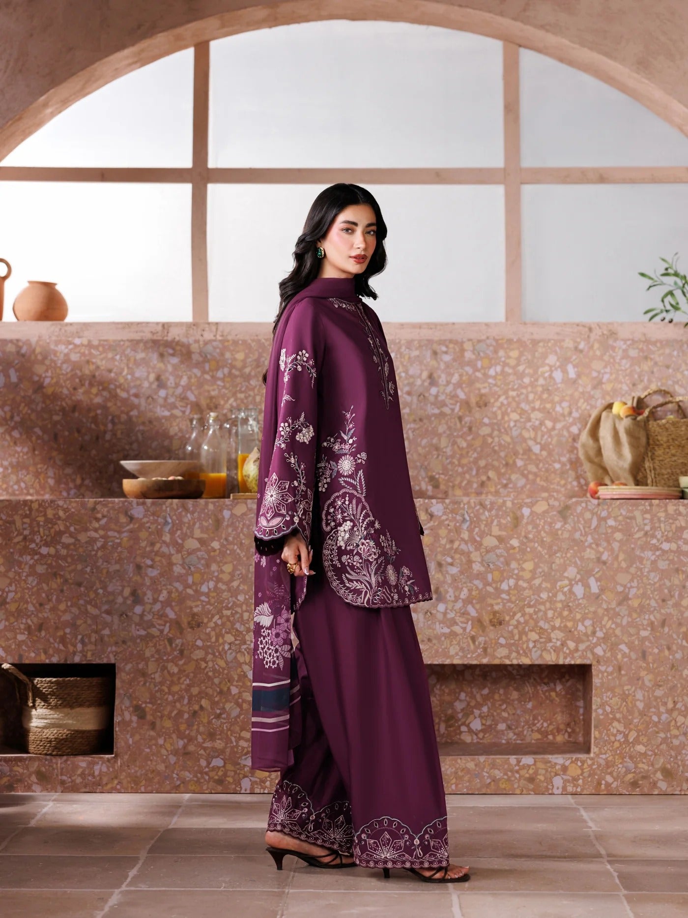 Zohra Embroidered -3pc