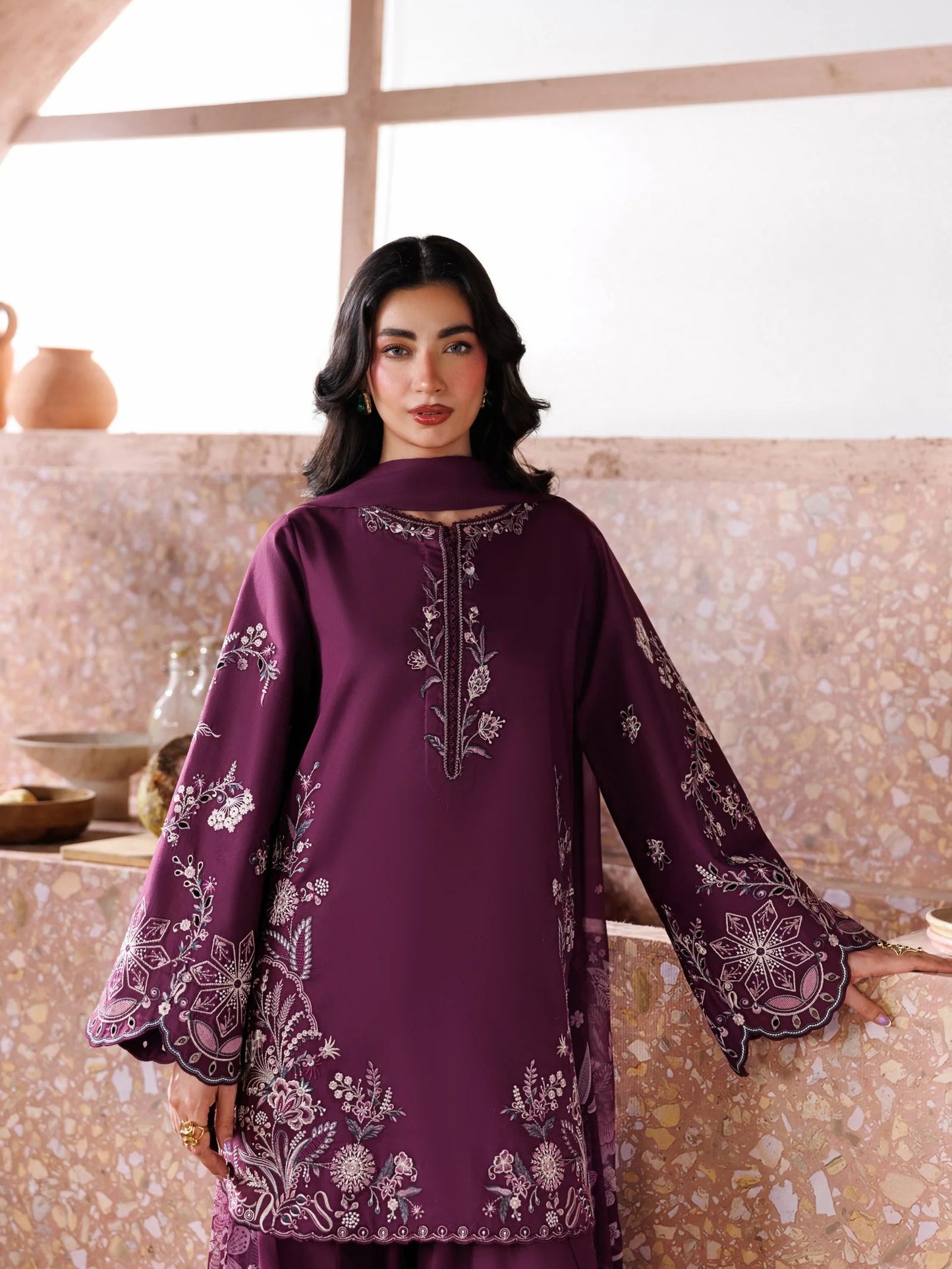 Zohra Embroidered -3pc