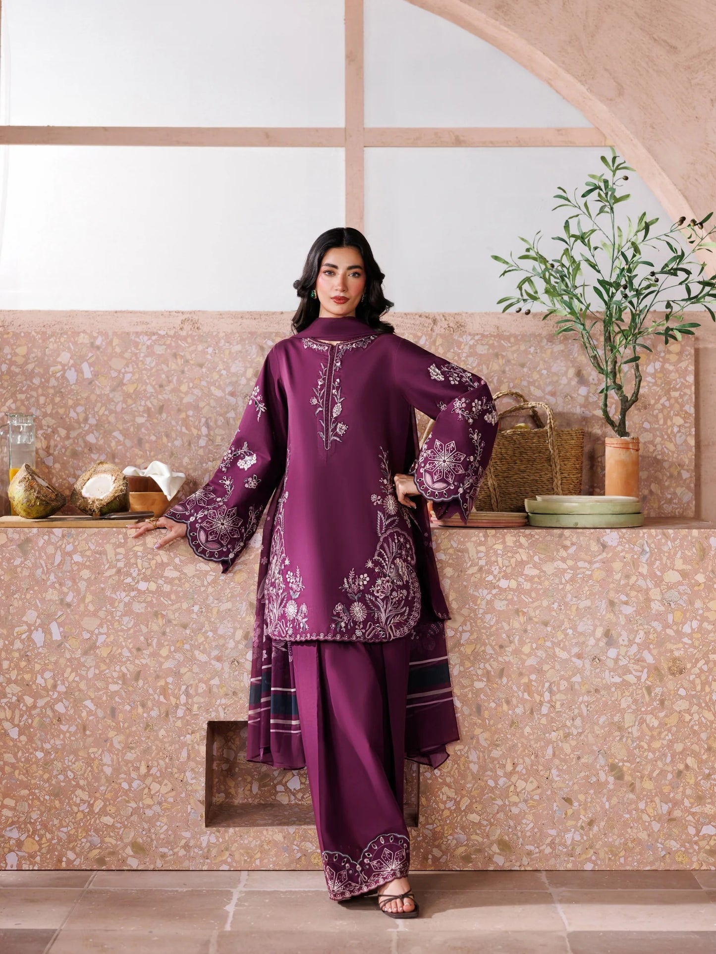 Zohra Embroidered -3pc