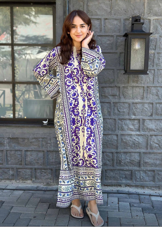 Orchid - Printed Kaftaan
