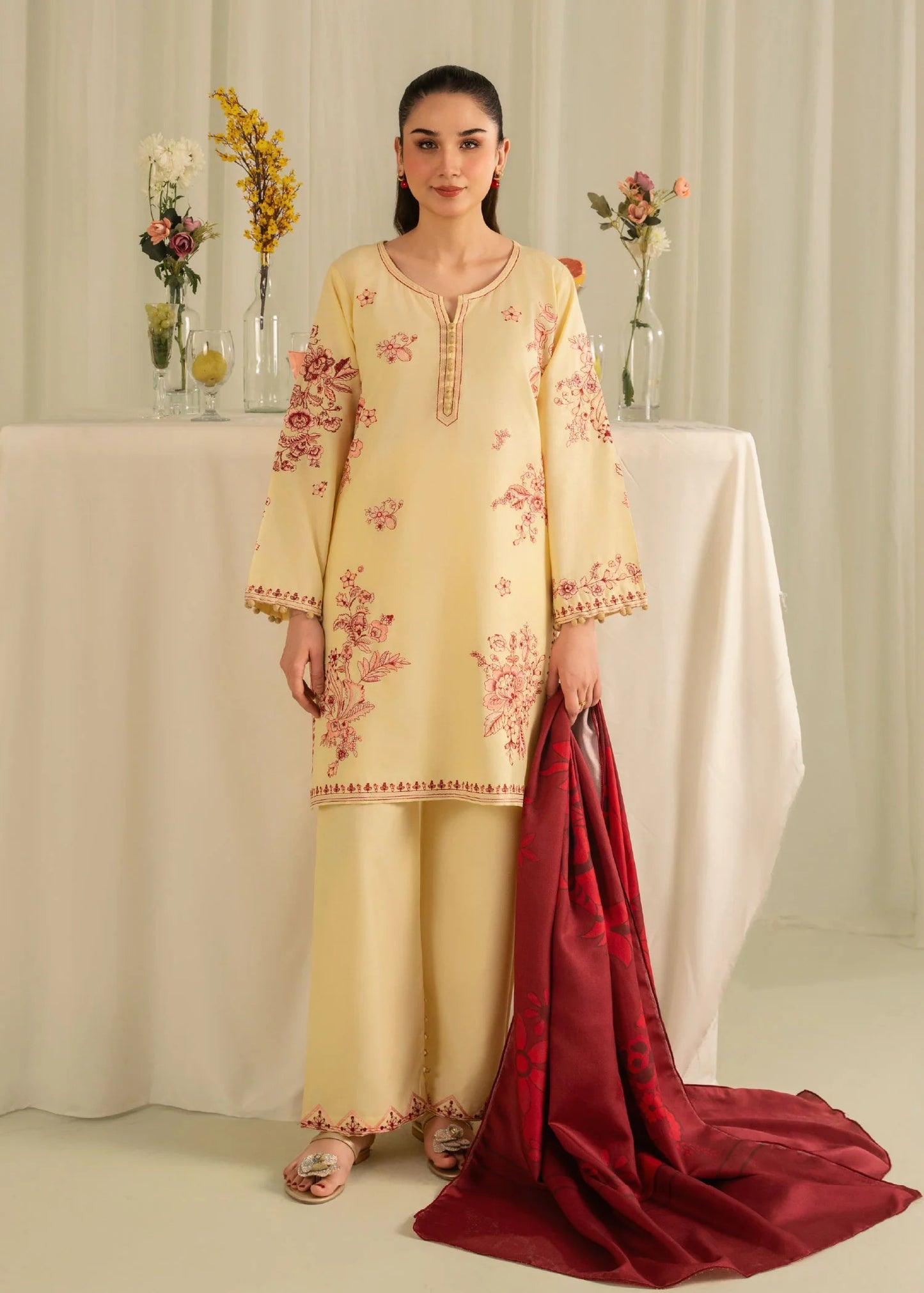 Zawiya Embroidered 3pc