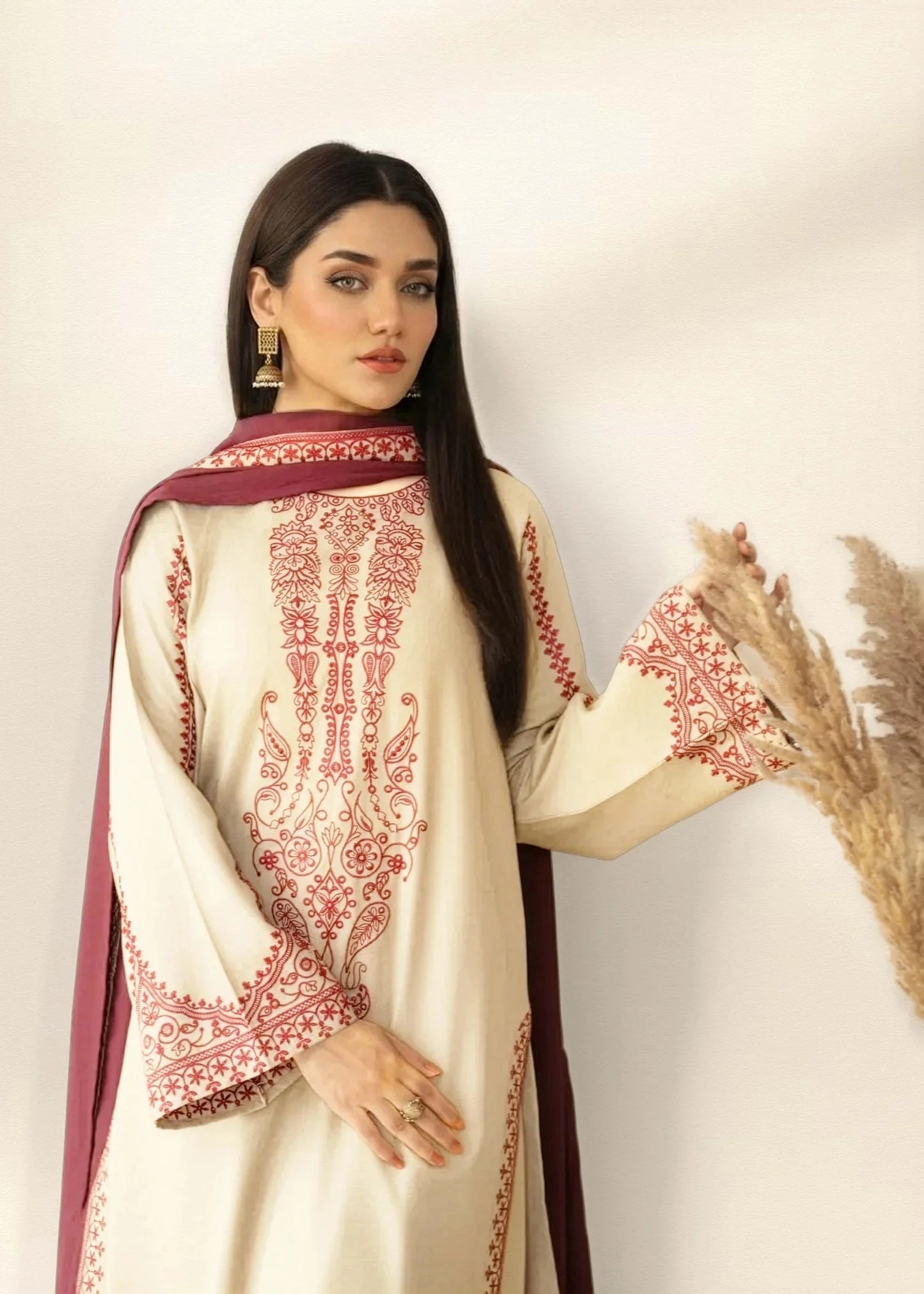 Heer Embroidered 3pc