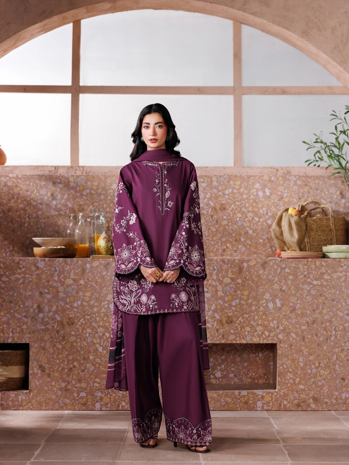 Zohra Embroidered -3pc