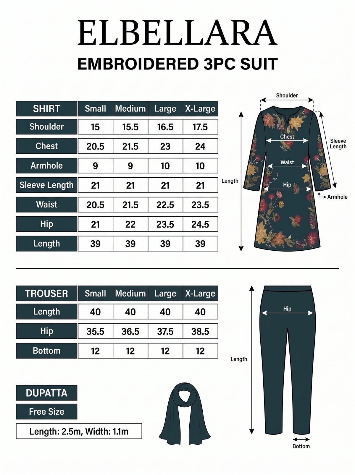 Fizzah Embroidered -3pc