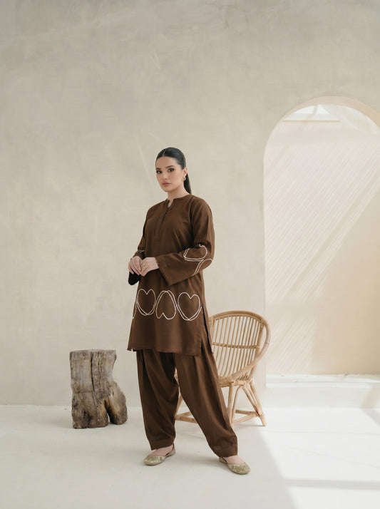 Aiza Embroidered  - 2Pc