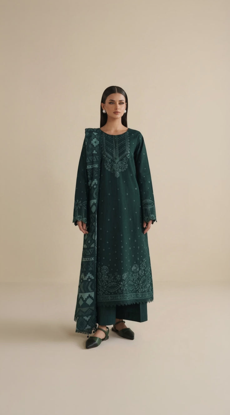 NAVYA - Embroidered 3pc