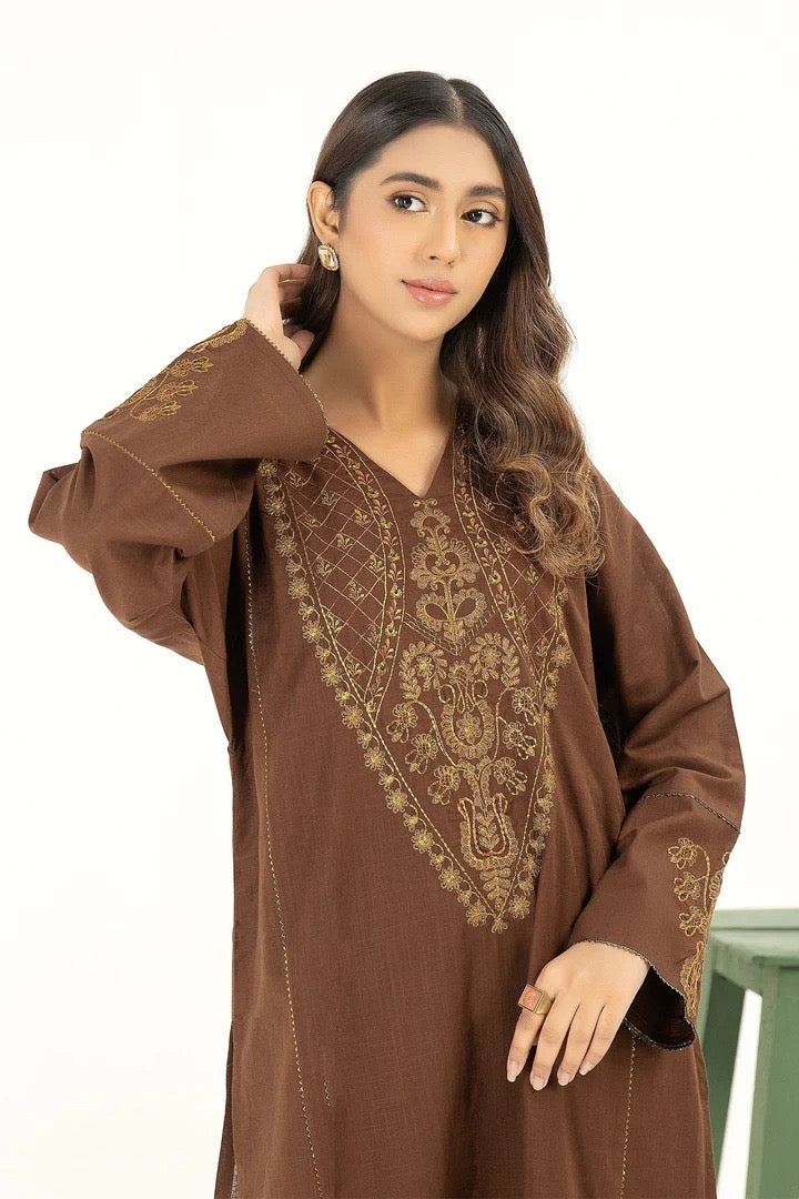 Linen embroidered 2pcs (zimal)